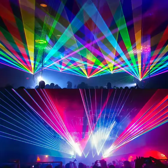 🎇 Projecteur Laser 4 en 1 – RGB Multifaiseaux — miniature 4