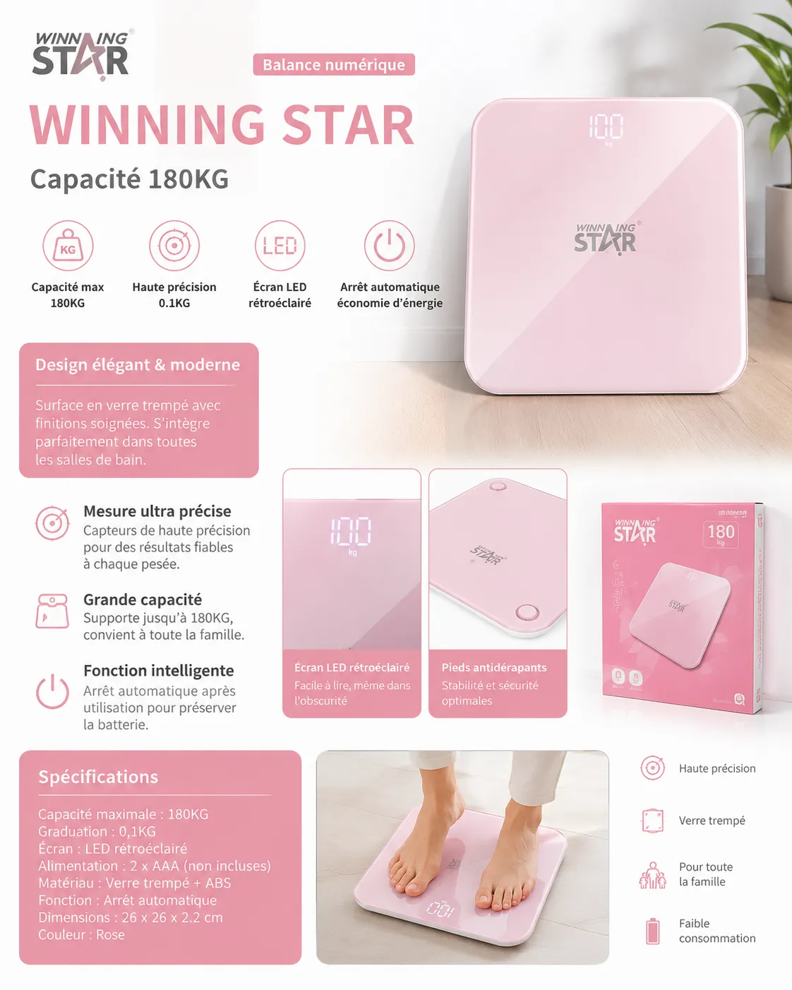 Balance numérique Intelligent Winningstar — vue 1