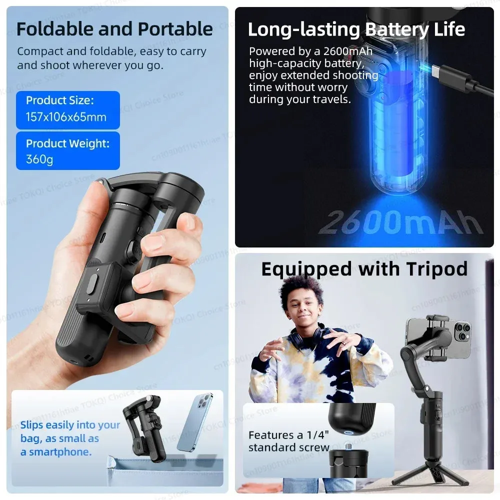 Stabilisateur Gimbal 3 Axes Professionnel pour Smartphone — miniature 6