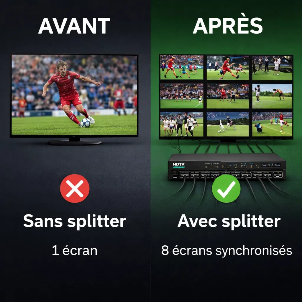 Prolongateur/Splitter HDTV 1X8 IP 200M : Solution de Diffusion Avancée — miniature 6