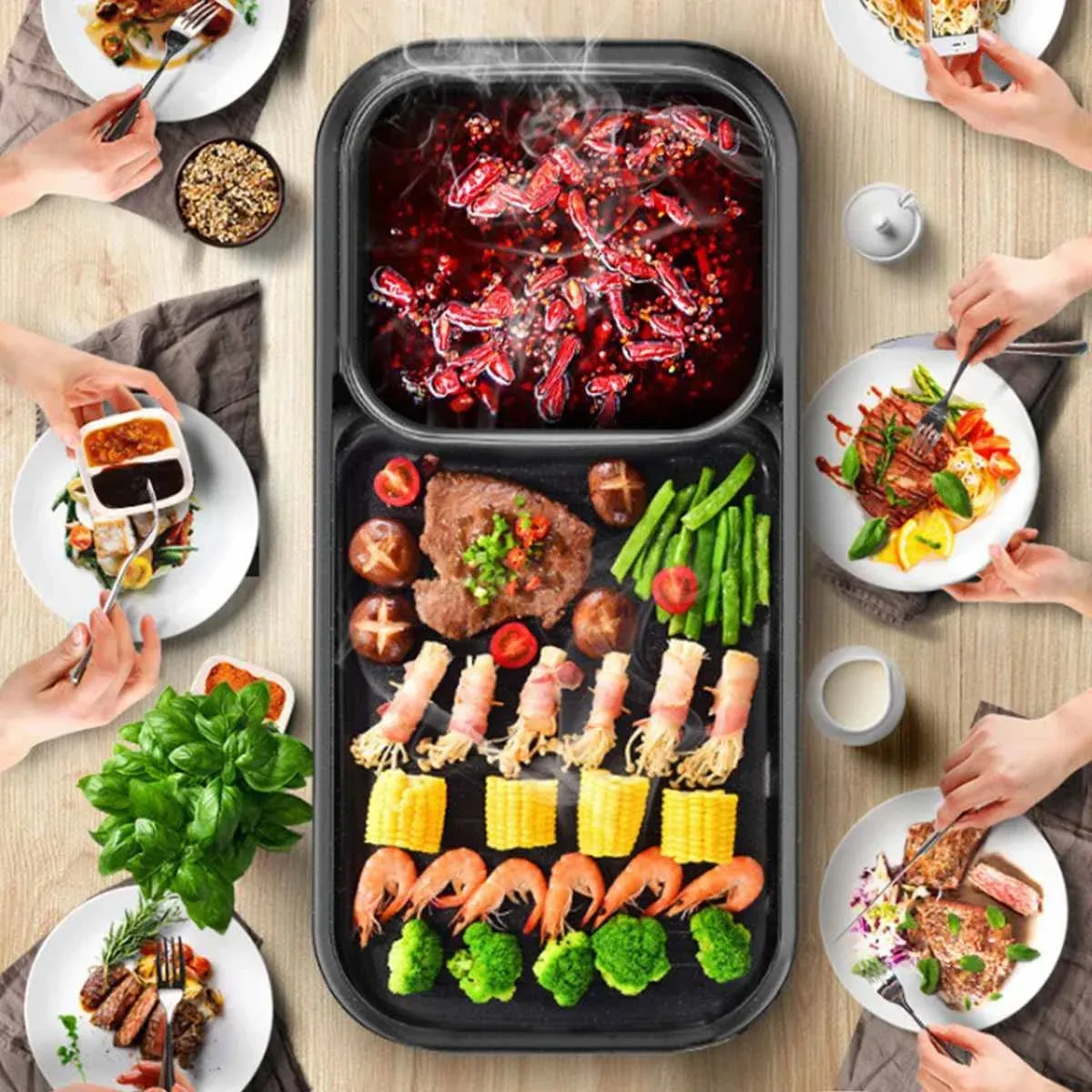 Machine à grill 2 en 1  : Votre Allié pour des Repas Inoubliables — miniature 4