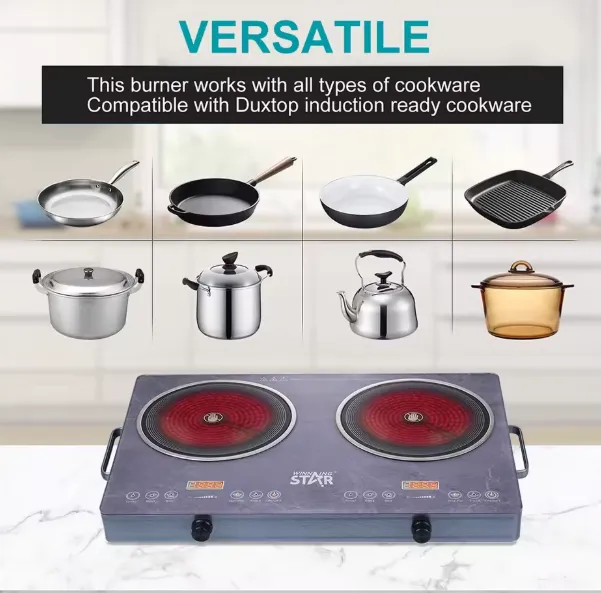 Plaque électrique double winning star: La Solution de Cuisson Infrarouge Tactile — miniature 9