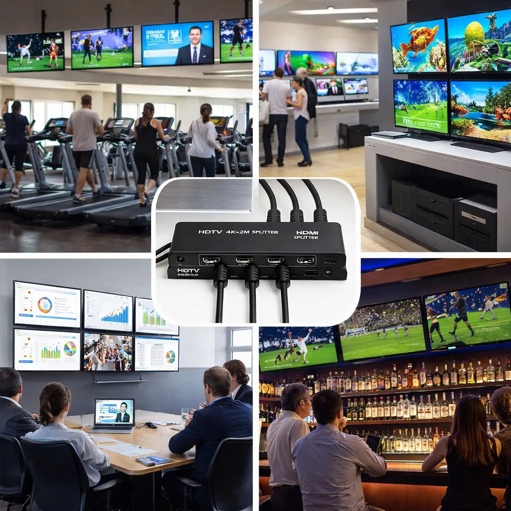 Répartiteur HDTV 1X4 4K Ultra HD – Partagez un signal, quadruplez le plaisir! — miniature 7