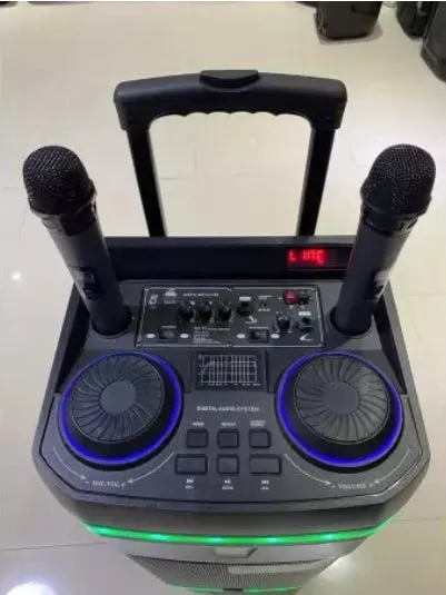 Haut-parleur, Système Audio Numérique AVCROWNS , P.M.P.O 100W, 12 pouces, à haute efficacité USB/TF & AUX — miniature 7