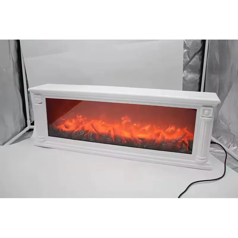 Cheminée Électrique Décorative LED 1m de long – L’Élégance — miniature 2