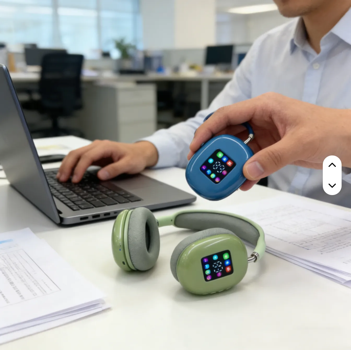 Casque Audio Bluetooth Tactile Anti-Bruit Premium — miniature 2