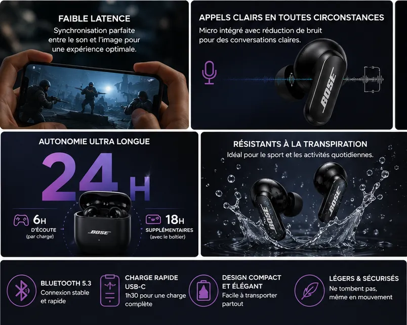 Ecouteurs sans fil Bose K50 Ultra — miniature 4