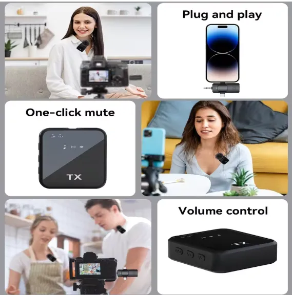 Micro Cravate Sans Fil Double TX F11-2 — miniature 6