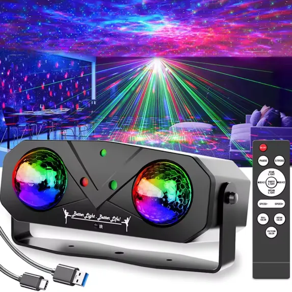 Projecteur Laser LED RGB avec Télécommande — miniature 2