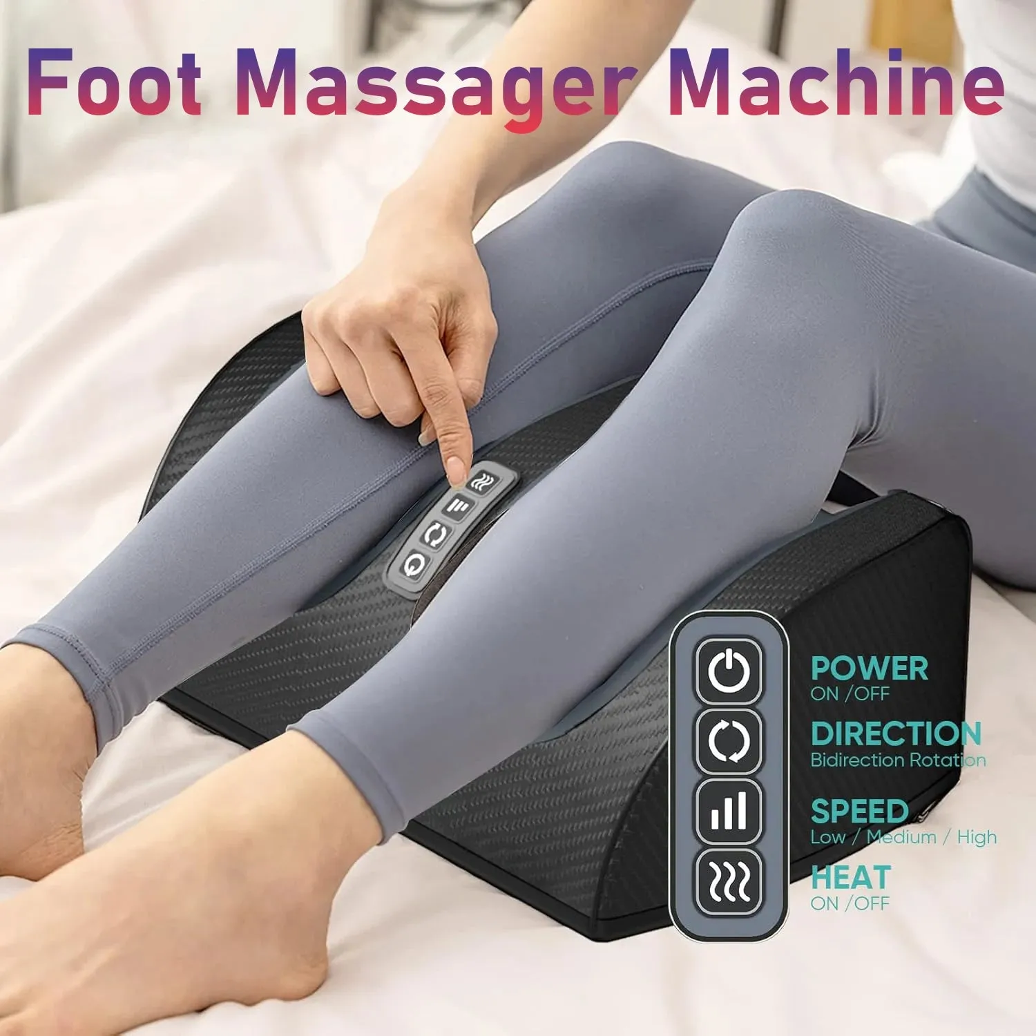 Masseur Électrique Vibrant et chauffant pour Pieds : Votre Oasis de Détente Personnelle — miniature 6