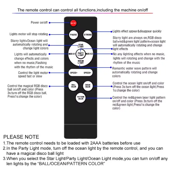 Projecteur Laser LED RGB avec Télécommande — miniature 6