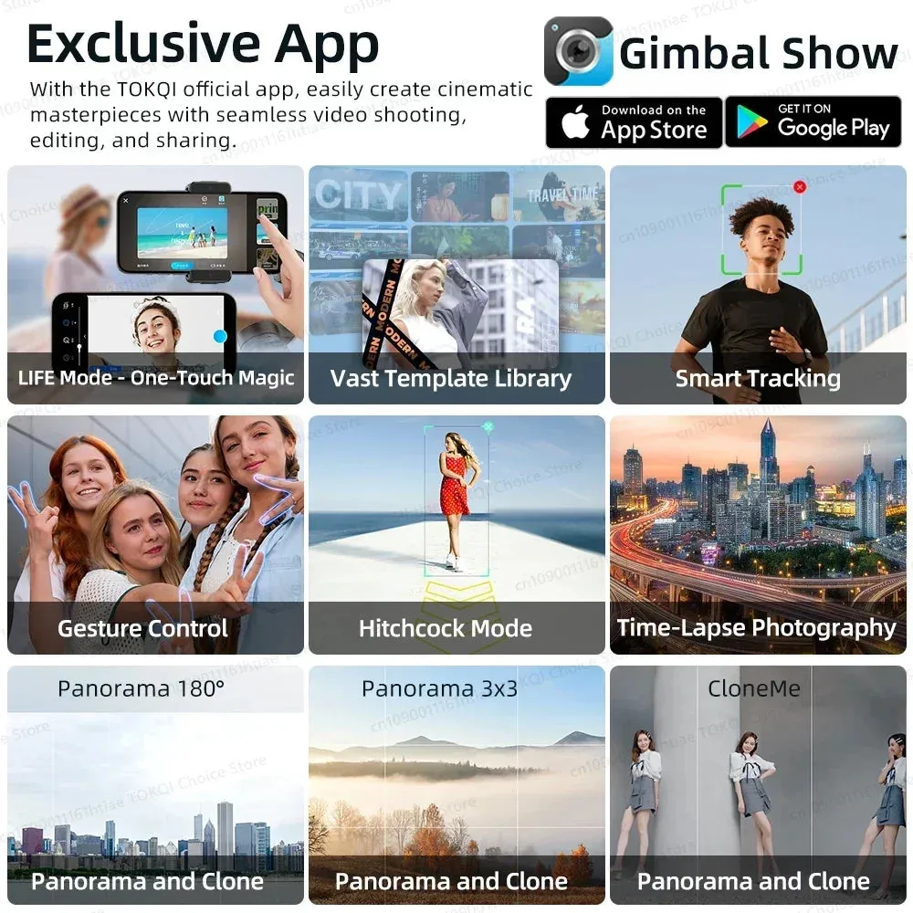 Stabilisateur Gimbal 3 Axes Professionnel pour Smartphone — miniature 7