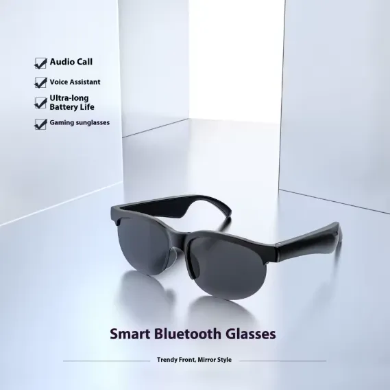 lunettes Bluetooth XG88 Pro Sans Fil BT Lunettes de Soleil avec Microphone et Haut-parleurs Intégrés Commande Tactile Assistant Vocal pour Hommes Femmes — miniature 2