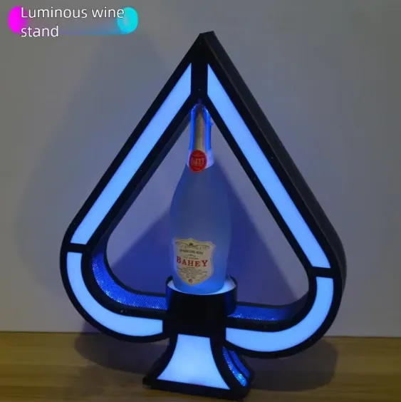 Support à bouteille LED lumineux – Luminous Wine Stand — miniature 2