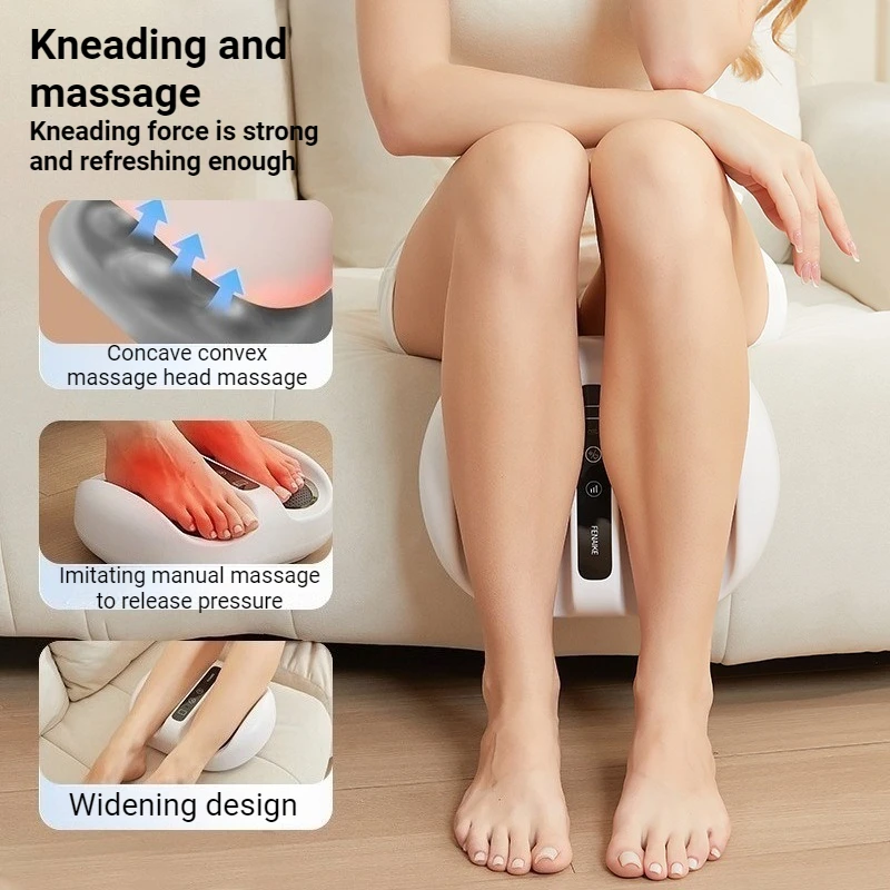 Appareil de massage des pieds chauffant multifonctionnel sans fil à haute fréquence, masseur professionnel pour pieds et mollets — miniature 4