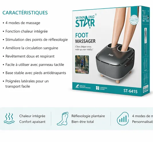 Le Masseur Innovant 2-en-1 : Soulagez Vos Pieds — miniature 2