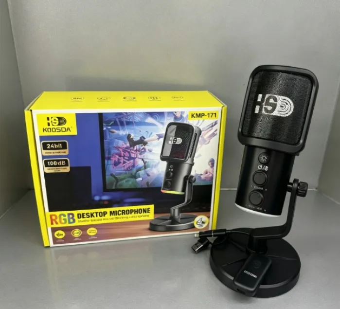 Microphone de Bureau RGB  – Son Studio Professionnel — miniature 3