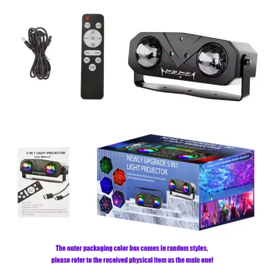 Projecteur Laser LED RGB avec Télécommande — miniature 7