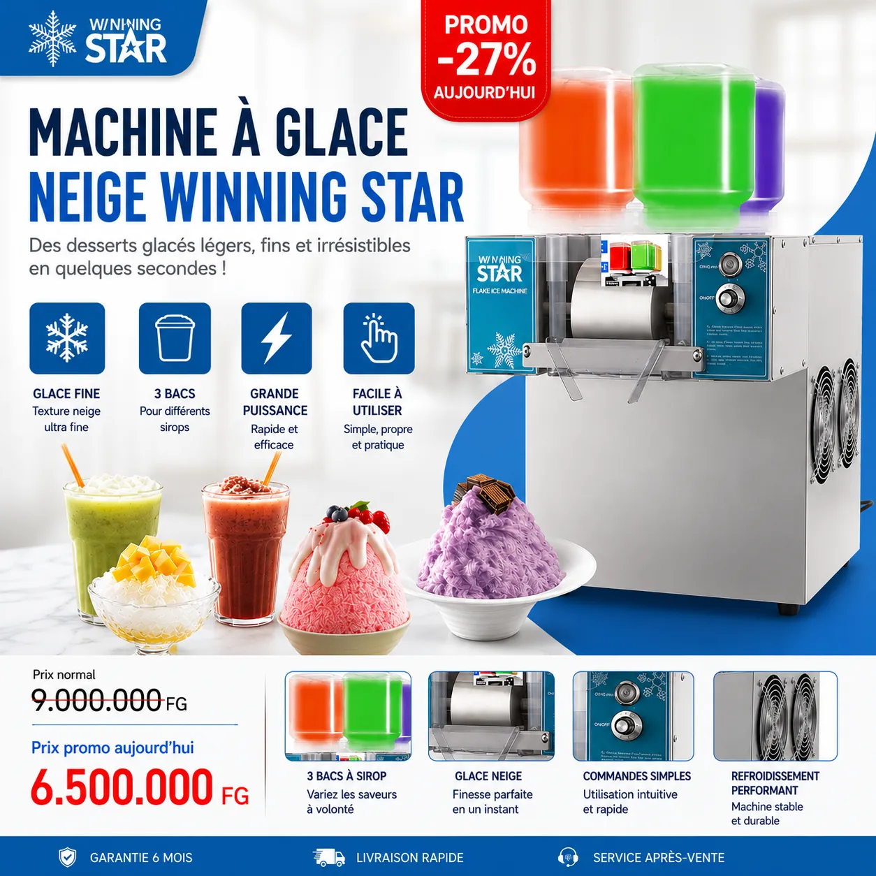 Machine à Glace Neige WINNING STAR — vue 1