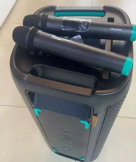 Haut-parleur Bluetooth Hisense Ultimate Rocker Starter, 300W, 15 heures d’autonomie, avec 2 micros — miniature 2