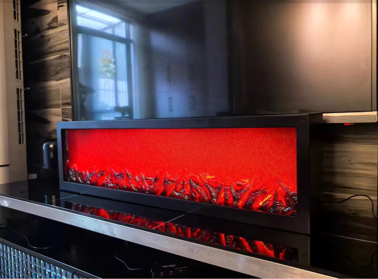 Cheminée Électrique Décorative LED 1m de long – L’Élégance — miniature 5