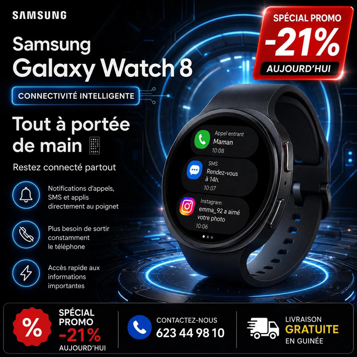 Samsung Galaxy Watch 8 : Votre Vie, Connectée — miniature 4