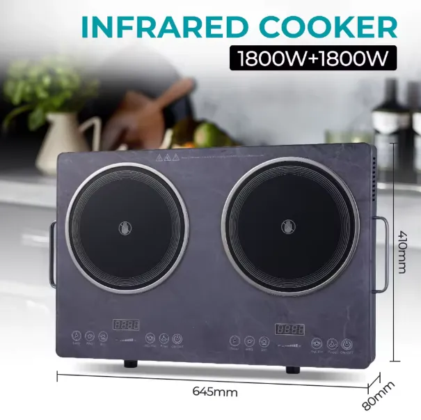 Plaque électrique double winning star: La Solution de Cuisson Infrarouge Tactile — miniature 8