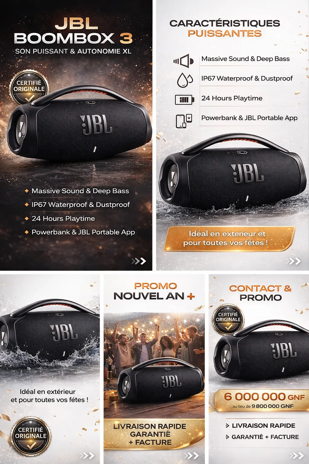 JBL Boombox 3 Premium: L'Expérience Sonore Ultime — miniature 3