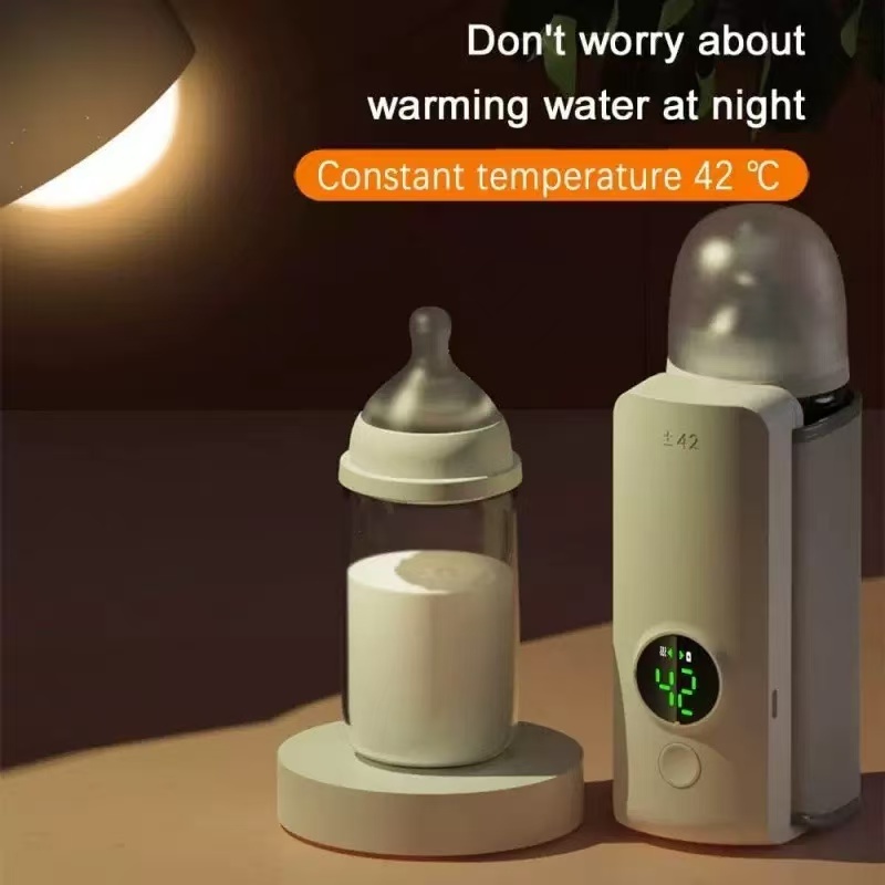 Chauffe-biberon Portable Usb À Affichage Numérique,Rechargeable — miniature 4