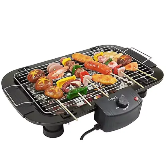 Grill électrique multifonction sans fumée domestique 2000W, plaque de cuisson pour barbecue d'intérieur, Machine à griller avec contrôle de la température — miniature 6