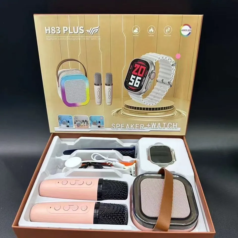 🎤⌚ H83 PLUS – Pack Karaoké &amp; Smartwatch Bluetooth (Speaker + Watch) — miniature 2