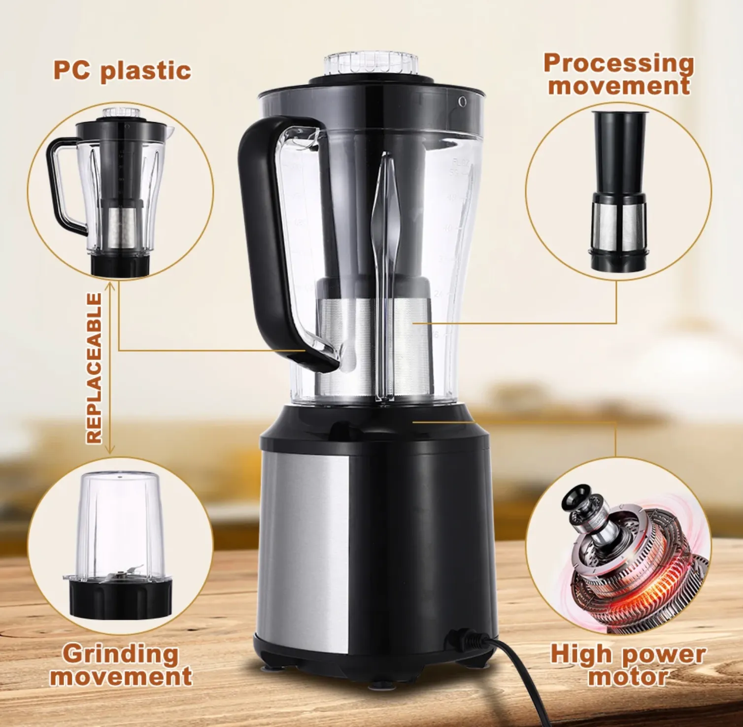 Mixeur Multifonction 6-en-1 Winning Star ST-5960 : Votre Allié Culinaire Ultime — miniature 3