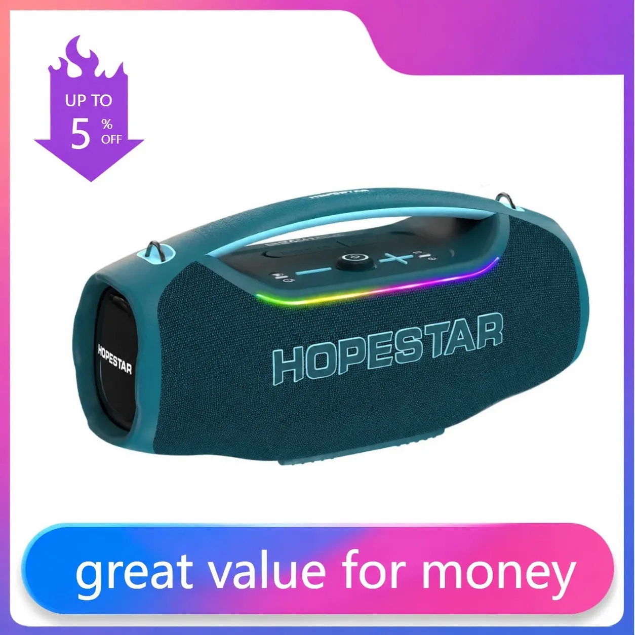 Hopestar A60 Ultra Enceinte Bluetooth de Soirée Haute Fidélité à 450W — miniature 3