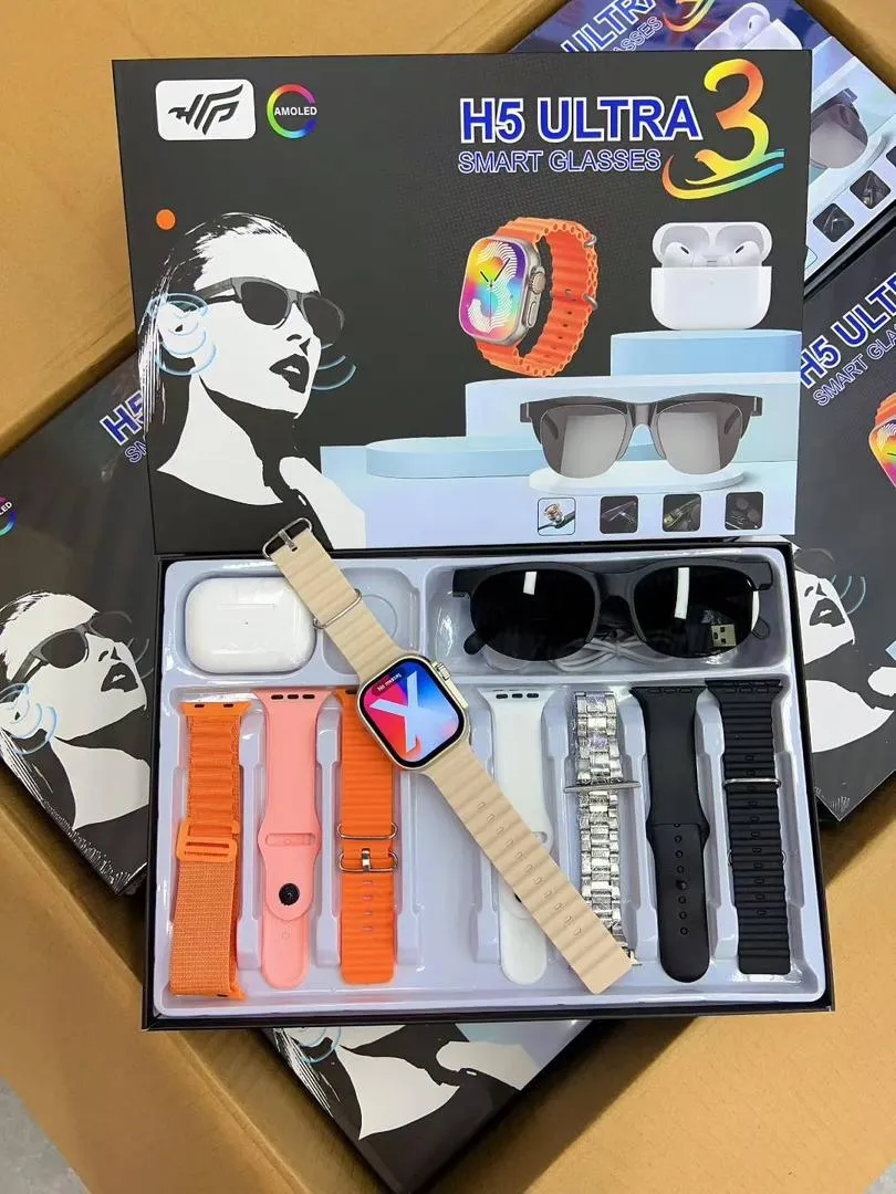H5 Ultra 3 Smart Glasses – Le Coffret Intelligent 3 en 1 qui Révolutionne Votre Style — miniature 4
