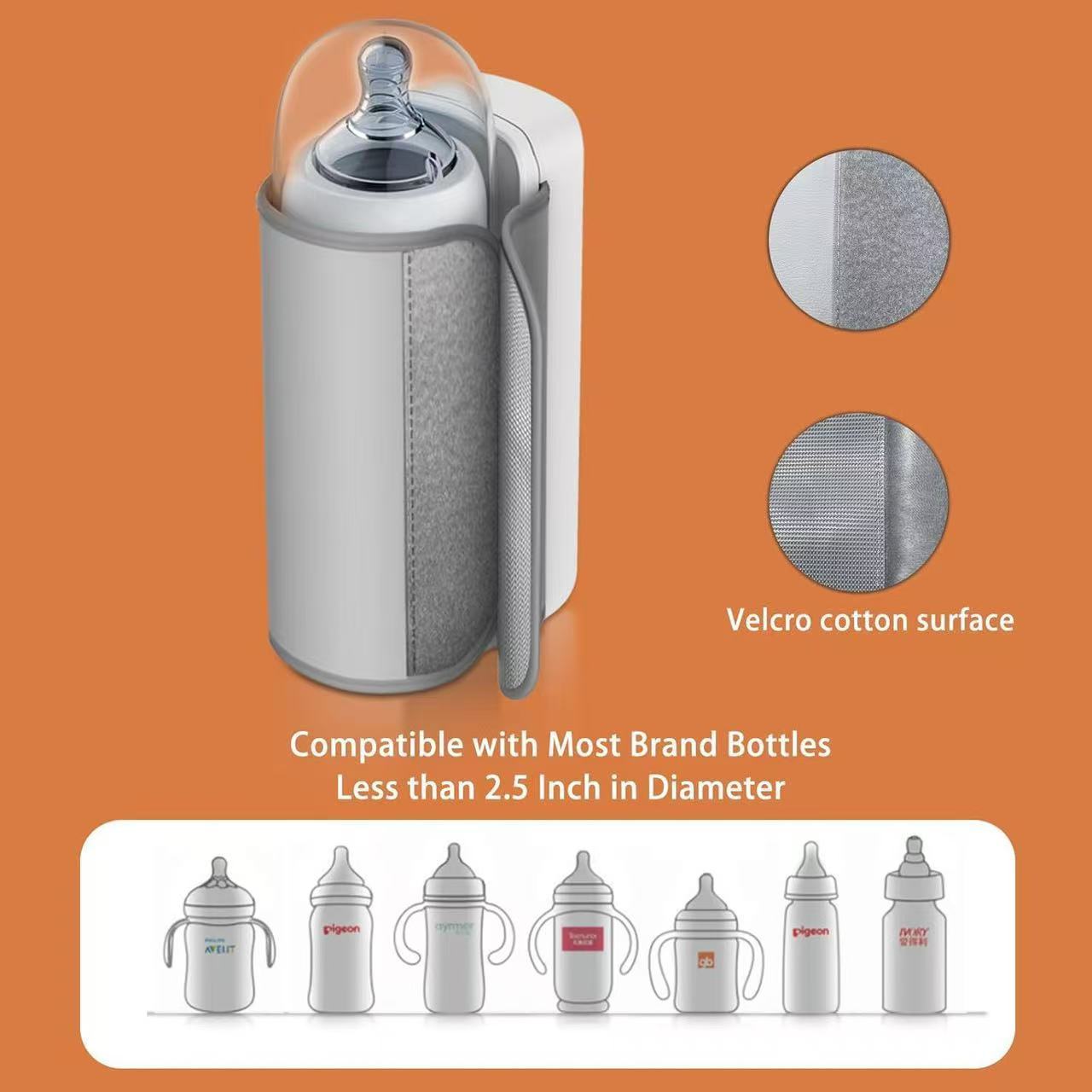 Chauffe-biberon Portable Usb À Affichage Numérique,Rechargeable — miniature 5