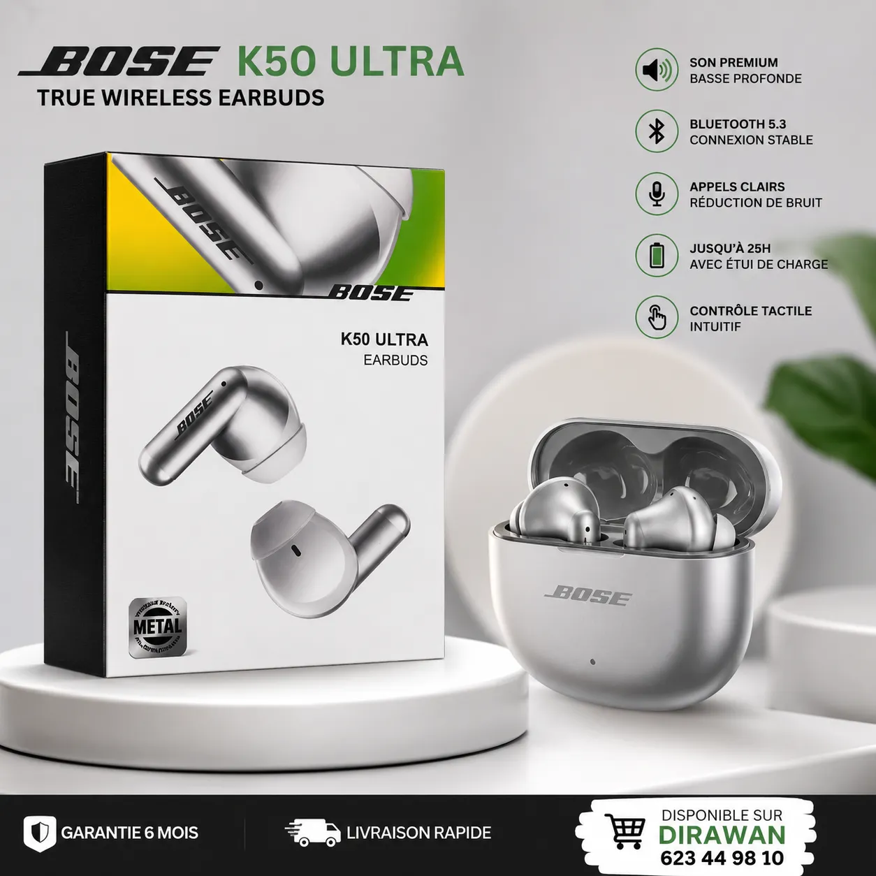 Ecouteurs sans fil Bose K50 Ultra — miniature 2