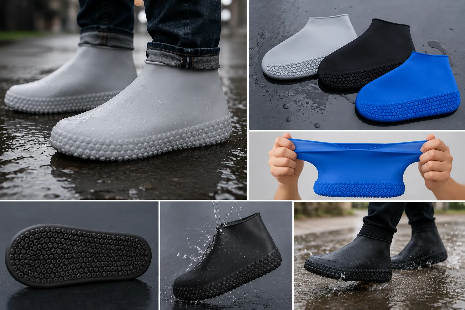 Protège-Chaussures Imperméables en Silicone – Gardez Vos Chaussures Toujours Propres et Sèches ! — miniature 2