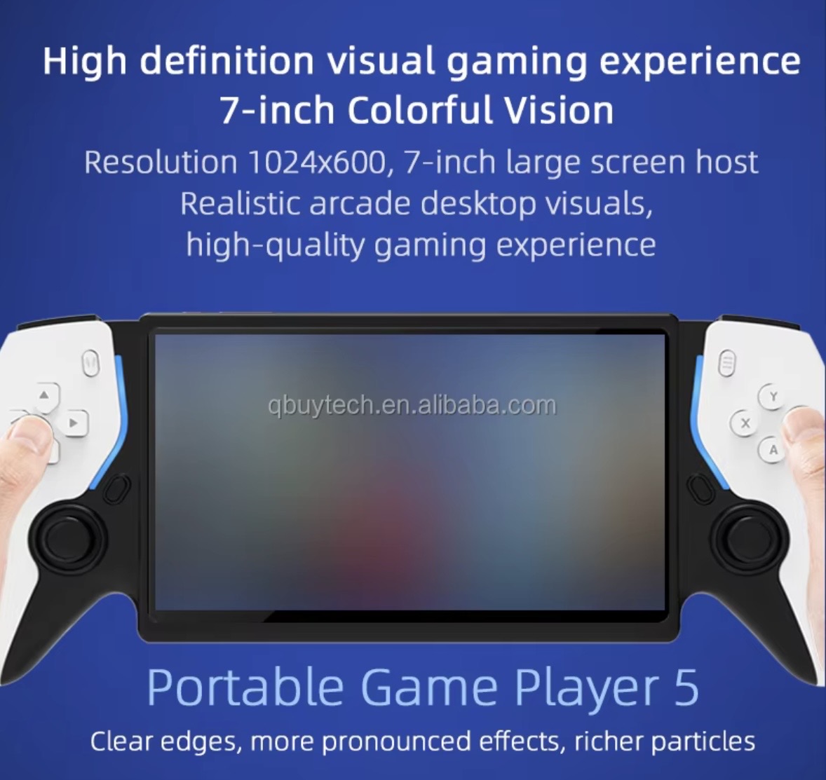 Kidy Game Portal - Console de jeu Rétro portable avec écran IPS HD - 10000 Jeux 3D - Sortie HDMI - Gris — miniature 6