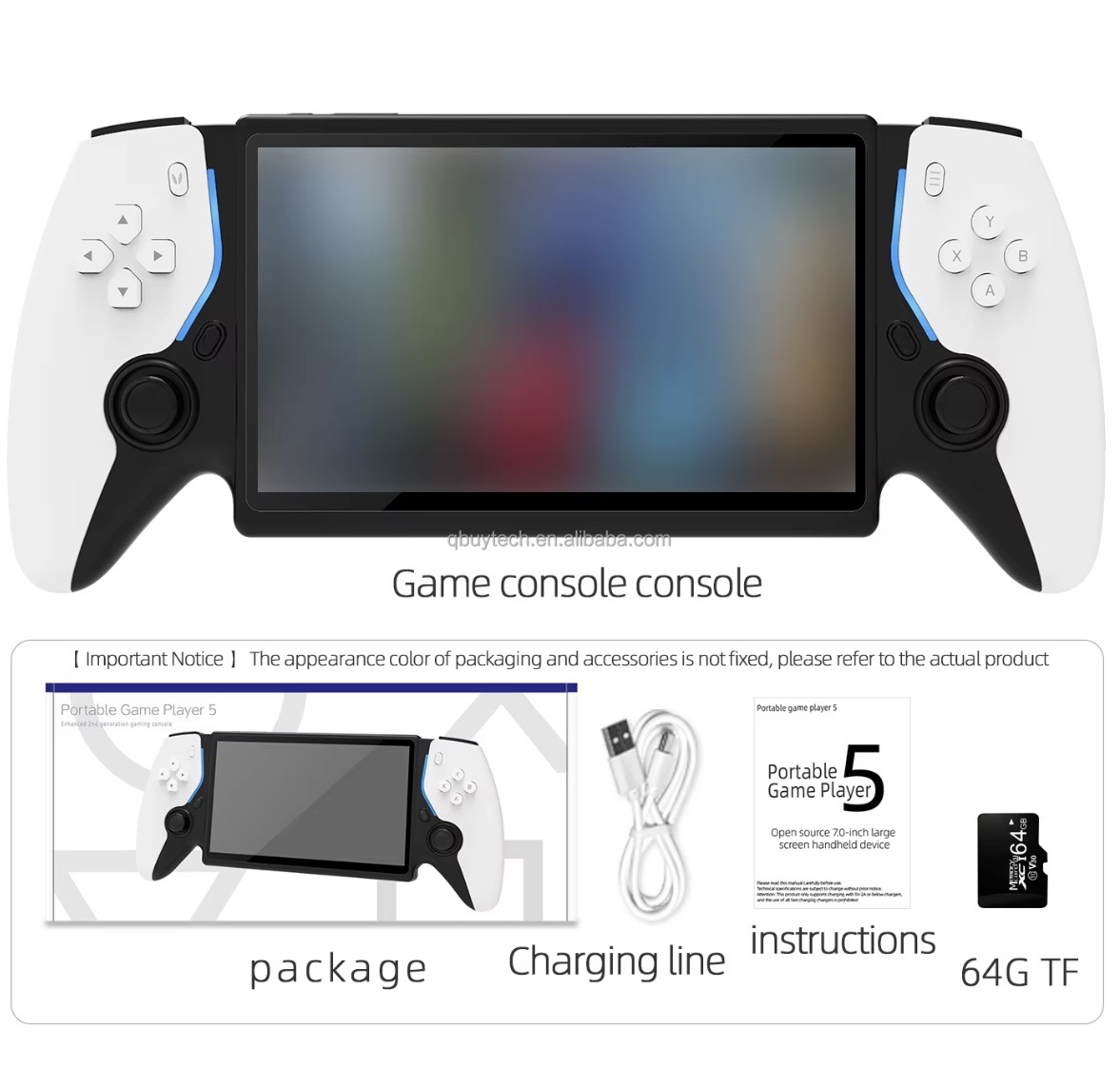 Kidy Game Portal - Console de jeu Rétro portable avec écran IPS HD - 10000 Jeux 3D - Sortie HDMI - Gris — miniature 5