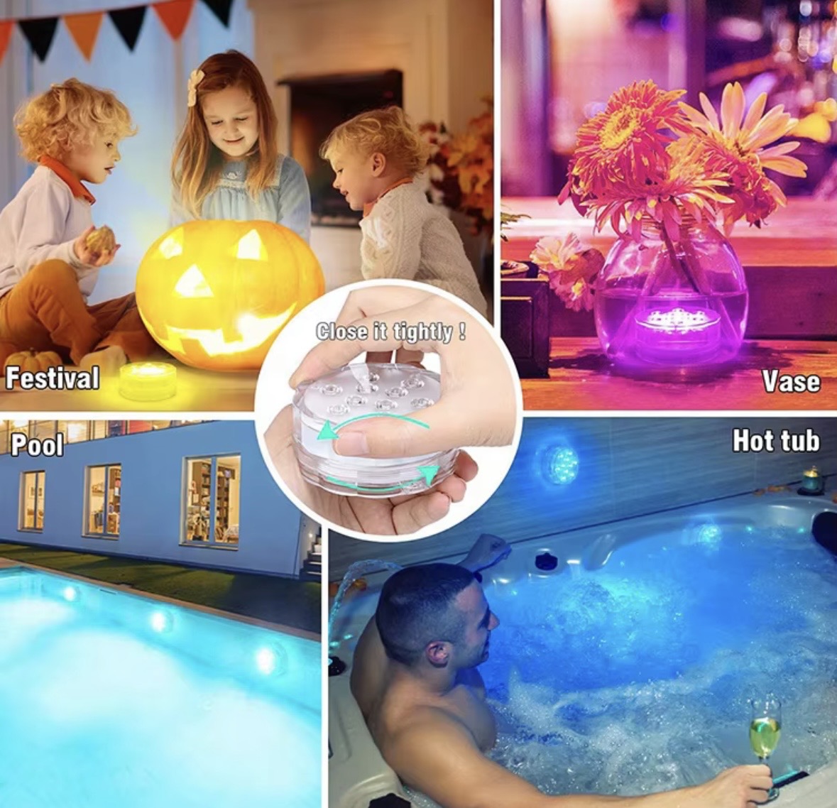 2 HydroLED™ – La lumière qui change l’ambiance de ta piscine, ton bain ou ton jardin — miniature 9